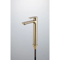 Смеситель для раковины Gappo G1048-32 золотой матовый