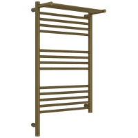 Полотенцесушитель электрический Сунержа Богема с полкой 3.1 05-6006-8050 800x500, МЭМ левый, состаренная бронза