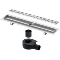 Душевой трап (лоток) Tece TECEdrainline royal 600800 + 650000 + 660016 + 600841 74,3 см, с решеткой, перфорированный, нержавеющая сталь