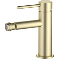 Смеситель для биде Aquatek Европа AQ1318BG без донного клапана, золотой матовый