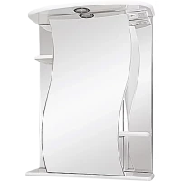 Зеркальный шкаф Misty Лиана Э-Лиа02055-01СвЛ 55x72 см L, с подсветкой, выключателем, белый глянец