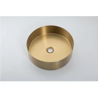 Раковина-чаша Gappo GX101-3 40x40 см, накладная, золотой матовый