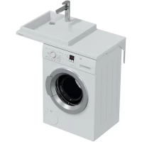 Раковина над стиральной машиной 90x50 см без кронштейнов L Санта Юпитер 900128