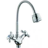 Смеситель для кухни D-Lin D153819-T с гибким изливом, хром