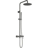 Душевая система WasserKRAFT Niers A30002GR 250 мм, со смесителем, графит