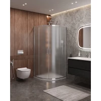 Душевой уголок Cezares Molveno MOLVENO-R-2-80-P-Cr 80x80 см, профиль хром, стекло текстурное