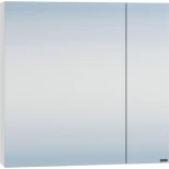 Изображение товара зеркальный шкаф 66,7x73 см белый глянец санта стандарт 113008