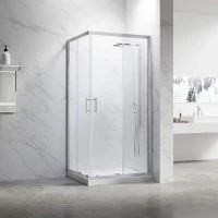 Душевой уголок Veconi Rovigo RV27CH-8080-01-C8 80x80 см, профиль хром, стекло прозрачное