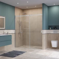 Душевая дверь BelBagno Soft Close SOFT_CLOSE-2-BF-1-180-C-Cr 180 см, профиль хром, стекло прозрачное