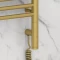 Полотенцесушитель электрический 600x300 золотой матовый МЭМ правый, перемычка прямая Сунержа Богема 3.0 032-5805-6030 - 3
