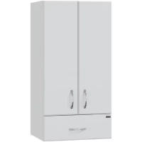 Шкаф подвесной белый глянец Санта Стандарт 401008