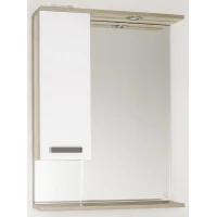 Зеркальный шкаф 60x83 см дерево/белый глянец Style Line Ориноко ЛС-00000384