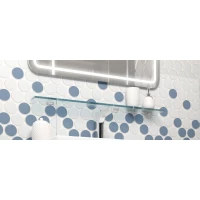 Полка стеклянная 80 см Opadiris Элеганс 00-00000465