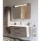 Зеркальный шкаф 110x75 см светло-серый глянец Verona Susan SU608G21 - 3