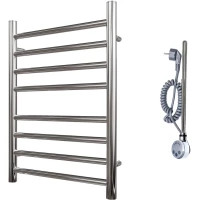 Полотенцесушитель электрический Point Аврора Премиум П8 PN10156SE 600x532, ТЭН левый/правый, хром