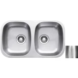 Изображение товара кухонная мойка полированная сталь ukinox модерн mop770.450 20gt10p