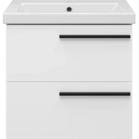 Тумба под раковину Misty Ненси П-Нен-09060-012Я 57 см, подвесная, белый матовый