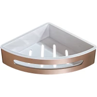 Полка для ванной Knotlor Линия CS105RB 20,5x20,5 см, угловая, бронза матовая