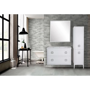 Изображение товара комплект мебели белый матовый 100,5 см asb-woodline рома