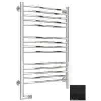 Полотенцесушитель электрический 800x500 черный матовый МЭМ левый Сунержа Флюид 2.0 31-5220-8050