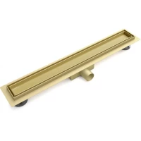 Душевой трап (лоток) Esbano M-TILE-80SG ESTRMETTILE80SG 80 см, с решеткой, 2 в 1 под плитку, золотой матовый