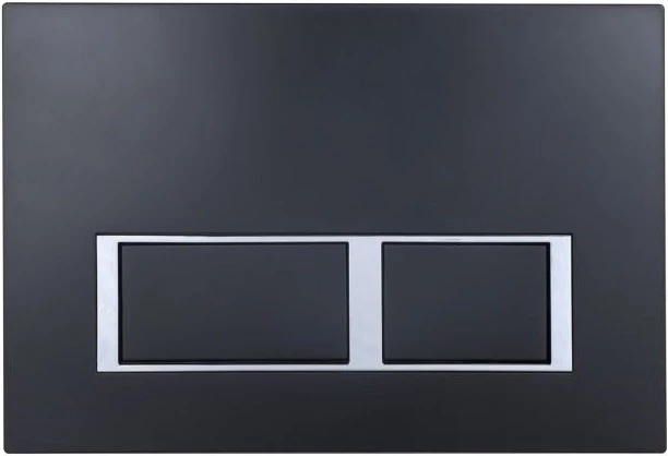 Смывная клавиша Esbano PRK-12MB черный матовый/глянцевый хром/черный матовый ESINPRK12MB - фото 1
