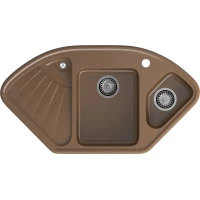 Кухонная мойка GranFest Corner 1040E 103,9x56 см, терракот