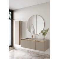 Комплект мебели Armadi Art Quatro Daphne 790-M2-120-D-MG + 793-120-D-L + 545-100-MG 121 см L, подвесной, бежевый матовый