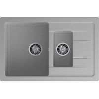Кухонная мойка GranFest Quadro 775KL 76,5x49,5 см, серый