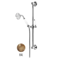 Душевой гарнитур бронза, ручка белая Cezares Lord LORD-SD-02-Bi