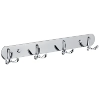 Планка с крючками Fixsen Equipment FX-2114 для ванны, хром