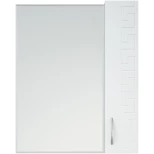 Изображение товара зеркальный шкаф 60x70 см белый глянец/белый матовый r corozo олимп sd-00000653