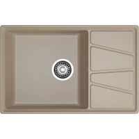 Кухонная мойка GranFest Vertex 780L 78x50 см, песочный