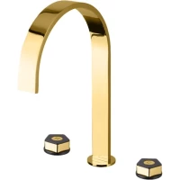 Смеситель для раковины Newform Park Limited Edition 69700.62.093 с донным клапаном, золотой