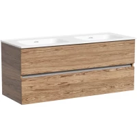 Тумба под раковину Sancos Urban UR120-2ECH 119 см, подвесная, дуб чарльстон