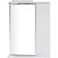 Зеркальный шкаф 60x75 см белый R ASB-Mebel Бари