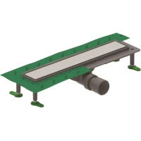 Душевой трап (лоток) Ctesi Flow Line BK4024540 70 см, с решеткой, щелевой, хром