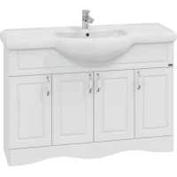 Тумба белый глянец 117 см Санта Верона 700197