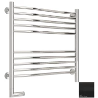 Полотенцесушитель электрический 600x600 черный матовый МЭМ левый Сунержа Флюид 2.0 31-5220-6060