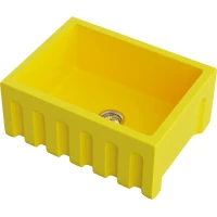 Кухонная мойка Omoikiri Natceramic Mikura 61-SL sicilian lemon matt 4911260 61x46 см, желтый матовый