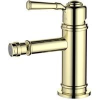 Смеситель для биде Aquatek Классик AQ1518PG без донного клапана, золотой