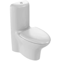 Унитаз-компакт Jacob Delafon Nouvelle Vague UJK102-00 + ETL212-00 + E20068-00 безободковый, с сиденьем микролифт, белый