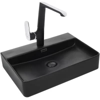 Раковина-чаша WeltWasser Elbach 2173 MB 10000004504 60x42 см, накладная, черный матовый