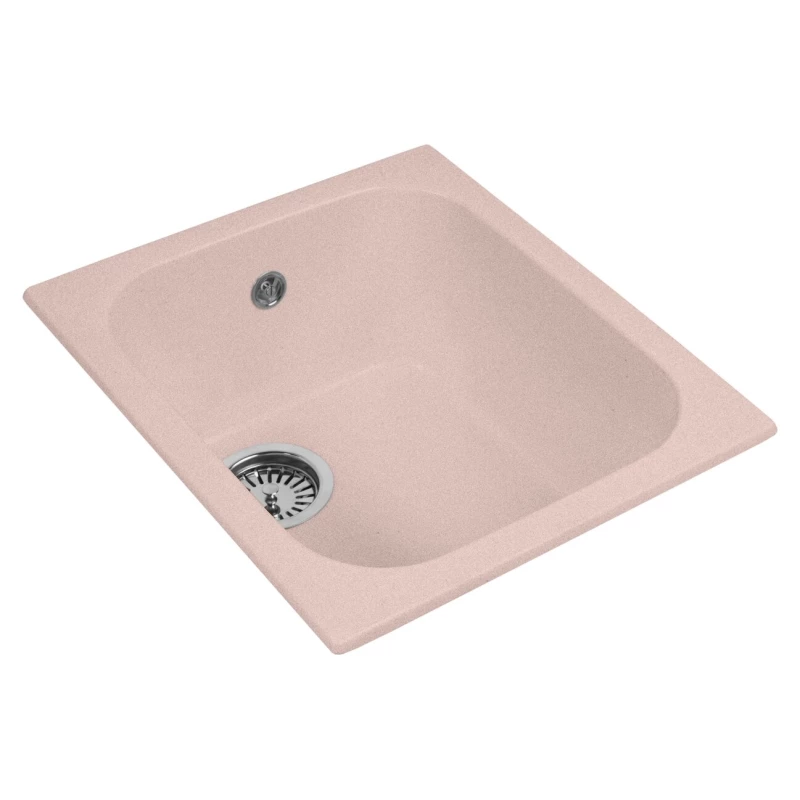 Кухонная мойка AquaGranitEx розовый M-17(315)