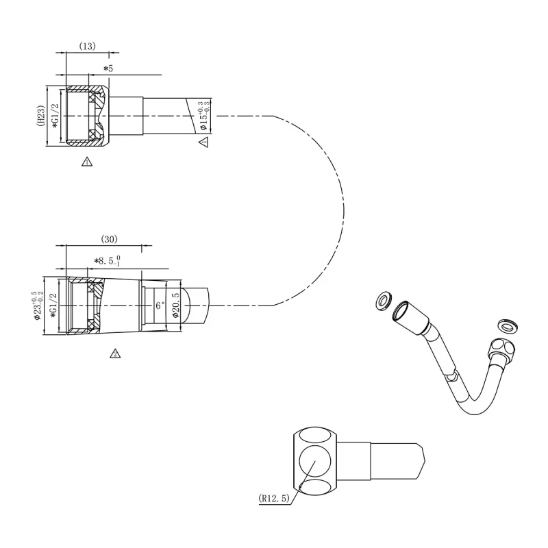 Душевой набор Vincea Inspire VSHH-3I2AHCH, хром