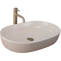 Раковина-чаша Rea Cleo REA-U9655 60,5x41 см, накладная, бежевый матовый