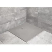 Душевой поддон из литьевого мрамора 80x80 см Radaway Kyntos C Cemento HKC8080-74