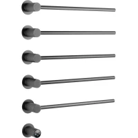 Полотенцесушитель электрический Wonzon & Woghand Munchen WW-A355-GM 670x520, встраиваемый, МЭМ левый/правый, темный графит матовый