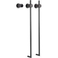 Полотенцесушитель электрический Wonzon & Woghand Leipzig WW-AL3621-GM 760x365, встраиваемый, МЭМ левый/правый, темный графит матовый