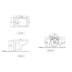Изображение товара подвесной безободковый унитаз с сиденьем микролифт jaquar florentine fls-wht-5953ufsm